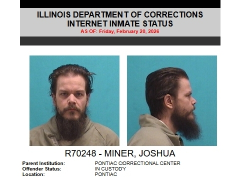 Joliet's Joshua Miner is now assigned to Pontiac after he ended the life of his last cellmate at a different Illinois Department of Corrections prison facility. 