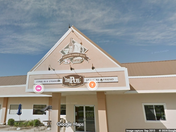 The Pub is located at 200 Gore Road in Morris. 