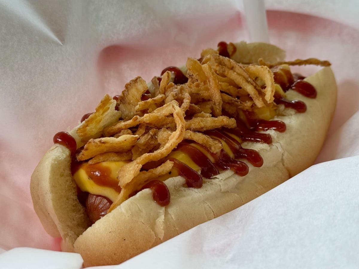 Hot Dog is open six days a week, from about 11 a.m. to 7 p.m. Monday through Saturday in the summer.