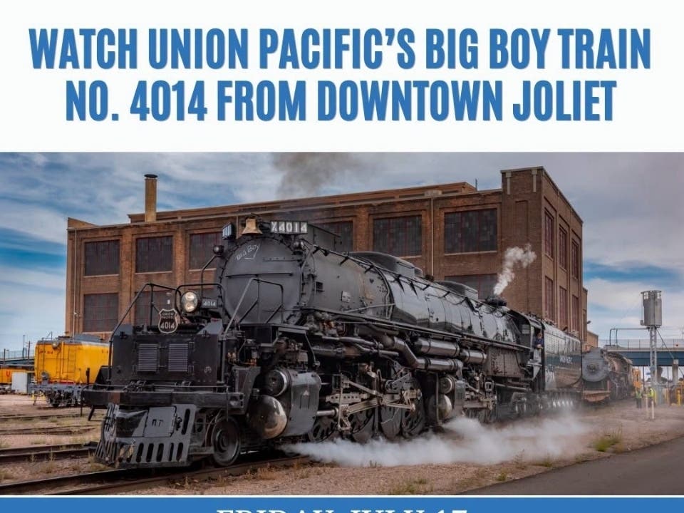 The locomotive is set to pass through Joliet mid to late morning, though timing is subject to change, Joliet emphasized.