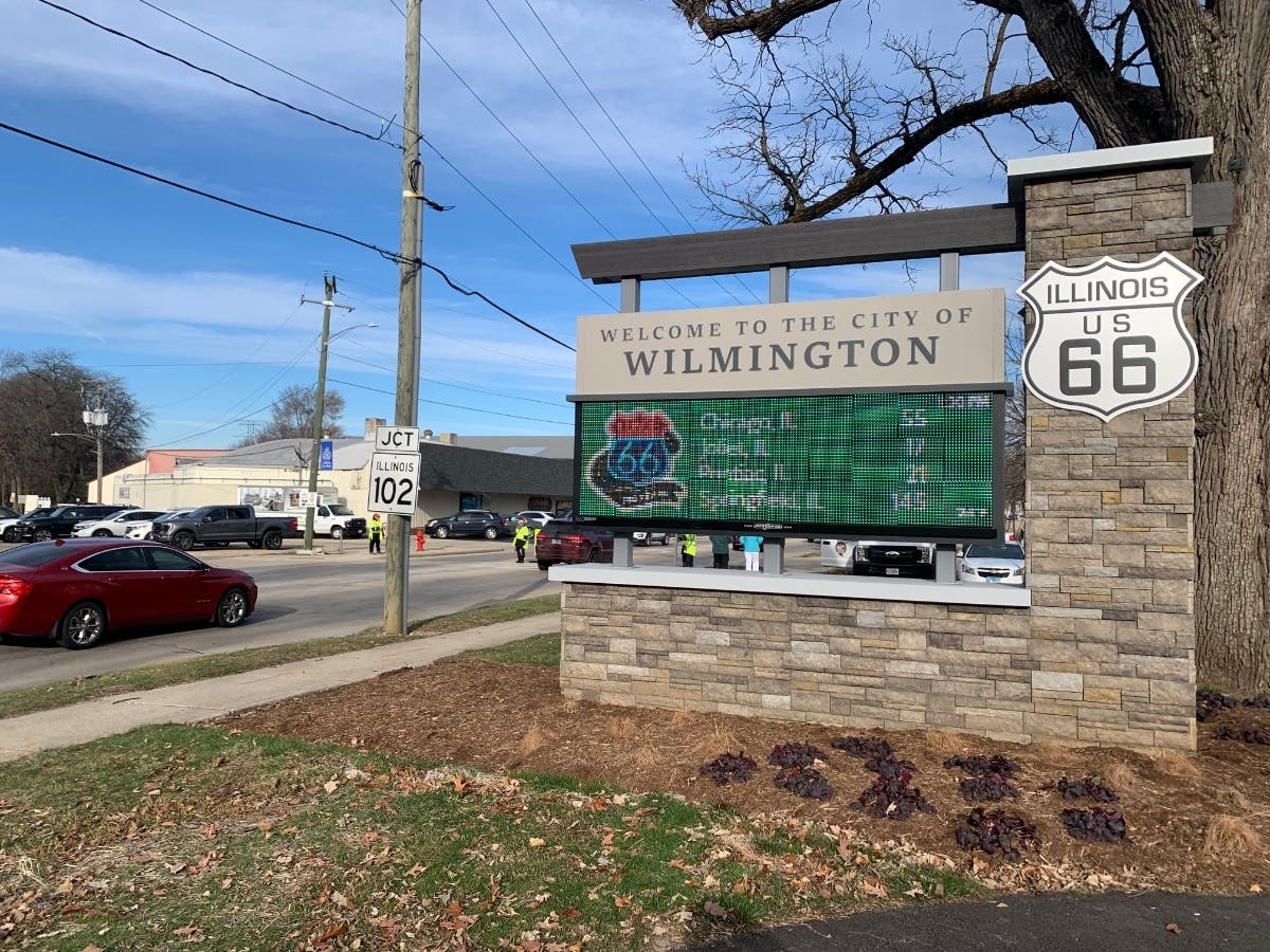 Wilmington is Joliet's neighbor to the south, but it's a lot smaller.