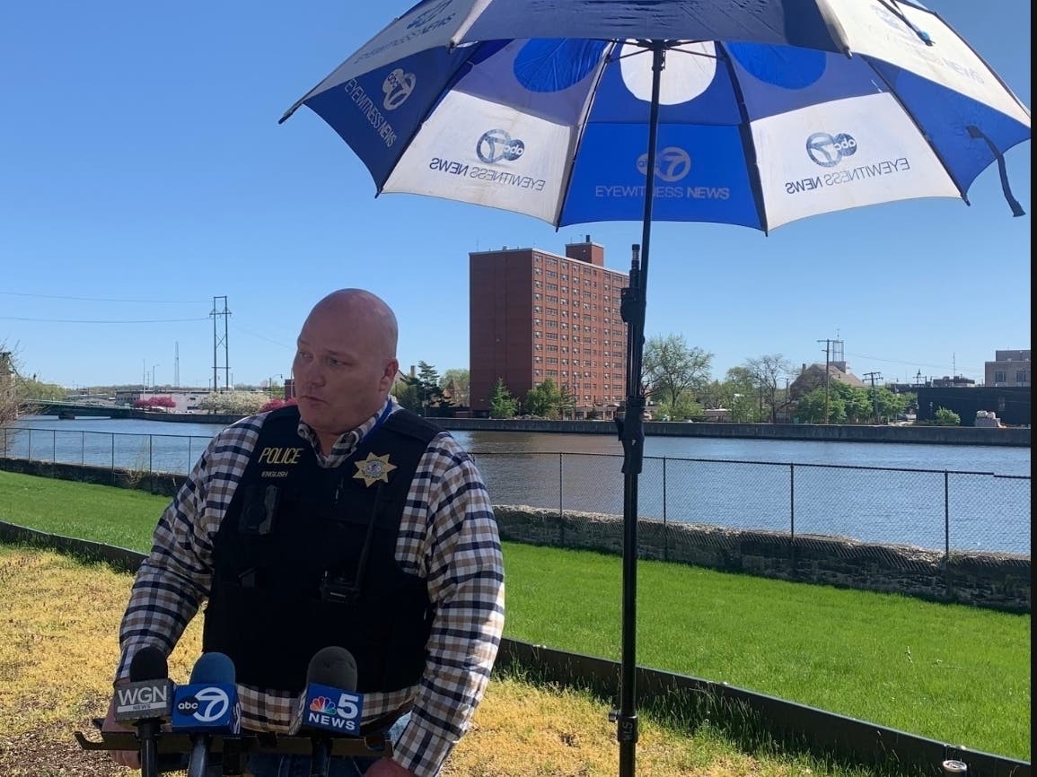 Back in 2024, Joliet police spokesman Dwayne English addressed reporters during a search effort at the Riverwalk Homes to find Robert Long. His body was found in the canal.