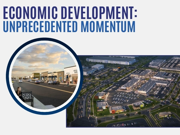 A big portion of D'Arcy's presentation centered on all the economic development taking place around Joliet.