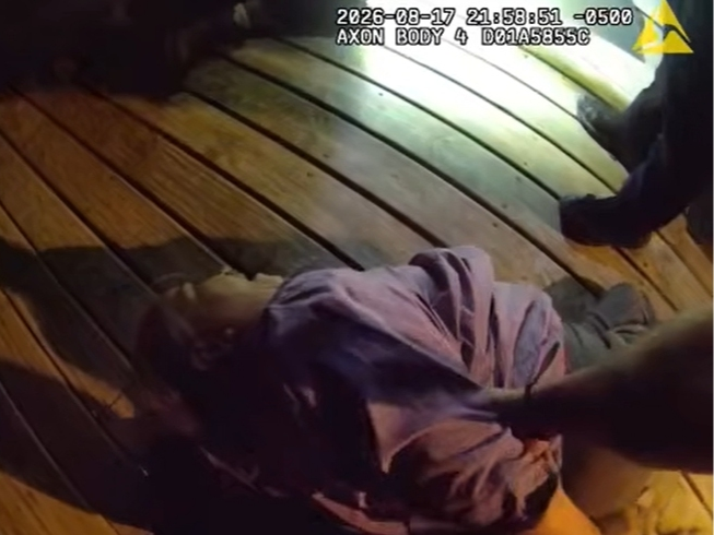 VIDEO: Senior Citizen, 77, Smacks Joliet Police With Patio Chair, 'Both Of You Were Hitting My Son'