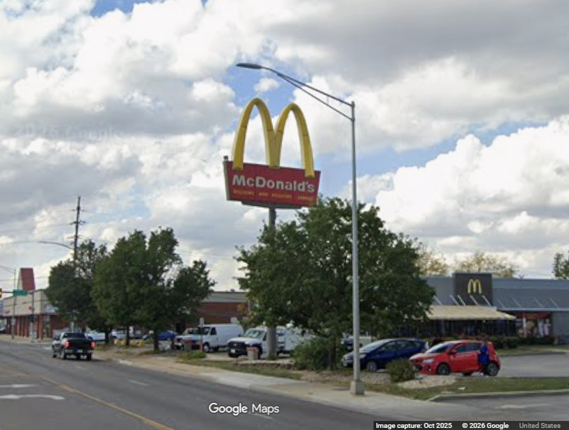 At 10:05 a.m. on Sunday, the Joliet police officers responded to the McDonald’s at 1515 West Jefferson Street for an unwanted person at the restaurant.