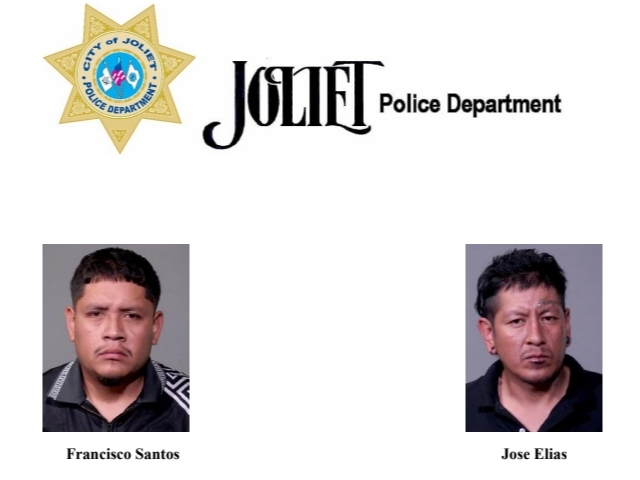 Both Santos and Elias were transported to the Joliet Police Department for processing.