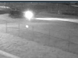 The suspect vehicle was described as a dark colored SUV last seen in the area of Riviera Boulevard and Leonard Drive shortly after 3:00 a.m. This is a surveillance photo of the vehicle.