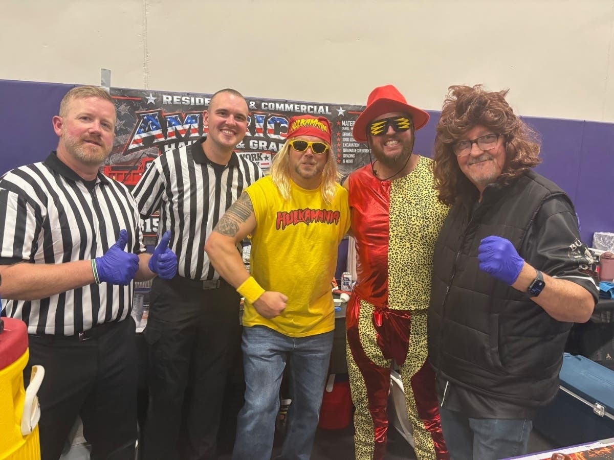 The Channahon Police Department had quite the group of characters participating in Saturday evening's annual Men Who Cook event sponsored by Will County State's Attorney JIm Glasgow to benefit the Will County Children's Advocacy Center that he founded.
