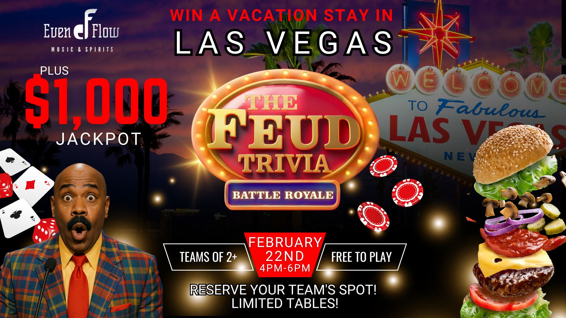 Family Feud LIVE Game Show - $1000 Jackpot & Vacation Stay In LAS VEGAS!