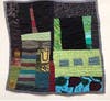 Long Island City, by Ann Cofta in fabric with hand quilting and embroidery
