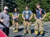 Members of EMFD’s Junior Fire Company, "Explorer Post 610” receive instruction in vehicle extrication techniques.
