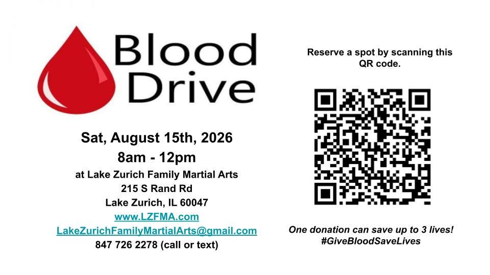 Blood Drive - Sat, 8/15/26