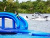 The Union Aquaparks obstacle course was fun for kids and adults. 