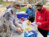 Assistance League Members Assemble Pillows