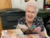 ALNV Volunteer Prepares Books