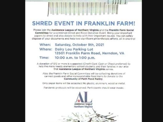 Shred Event Oct. 9th