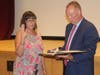 Karen Ferguson was sworn in for her first term as board of education trustee.