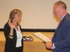 Gail Nedbor-Gross was sworn in as board of education president.