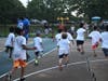 Children participating in last year’s basketball clinics with the Long Island Nets. 