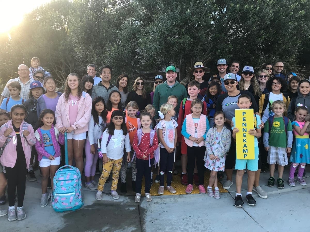 Nearly 3,000 students from 14 elementary schools across Hermosa Beach, Manhattan Beach and Redondo Beach chose kid-power over horsepower early Wednesday morning.