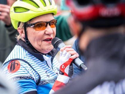 Mayor Betsy Price, herself an avid cyclist, welcomes riders to the 2019 event.