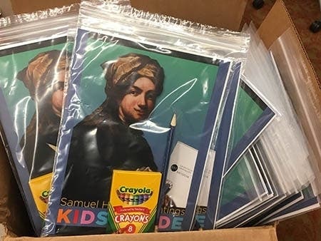 Art supplies are being donated to Bridgeport, Conn. area students to address online learning needs that have arisen as a result of the Covid-19 crisis.