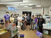 From left: Jack Chen, Julie Fanelli, Kerry Jansen, Deidre Kelly, Liliana Bascetta, Doris Brown, Mike Ryan, Isabelle Acosta, Maryanne Contarino, a school security guard and H. Frank Carey High School student Isabella Legovich.