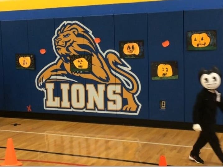 Faculty and staff at West Islip’s Oquenock Elementary School worked together to create a virtual Halloween parade for students.