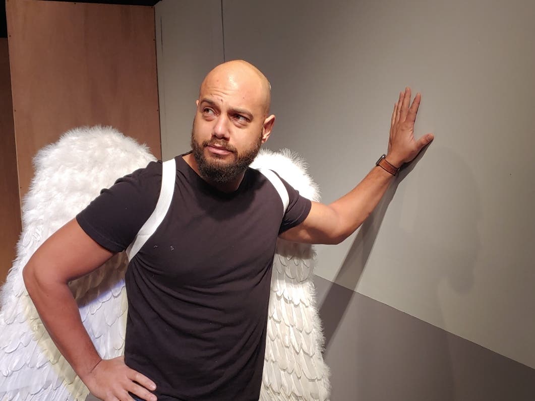 Directed by Owen Robertson and Caroline Jett, the ensemble includes Larry Corwin, Rick Fernandez, Chris Rushing, Owen Robertson, Rachel Stidham, Gloria Brown, and Caroline Jett.