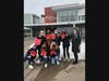 Christine Mahoney, Anabella Falkenberg, Molly Lavelle, Hannah Regan and Overlook Chief Nursing Officer Mary Pat Sullivan pose with Kylie Finkelstein, Kate Johnston and Hannah Sherman.