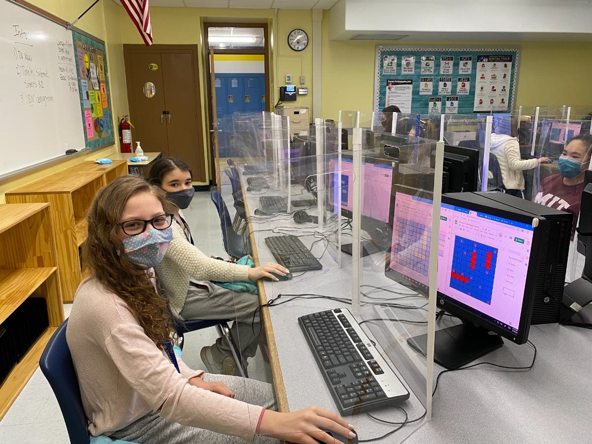 Using Google Sheets, seventh graders in Introduction to Computer Essentials classes at West Islip’s Udall Road Middle School recently created their own “Battleship” boards and competed against each other.
