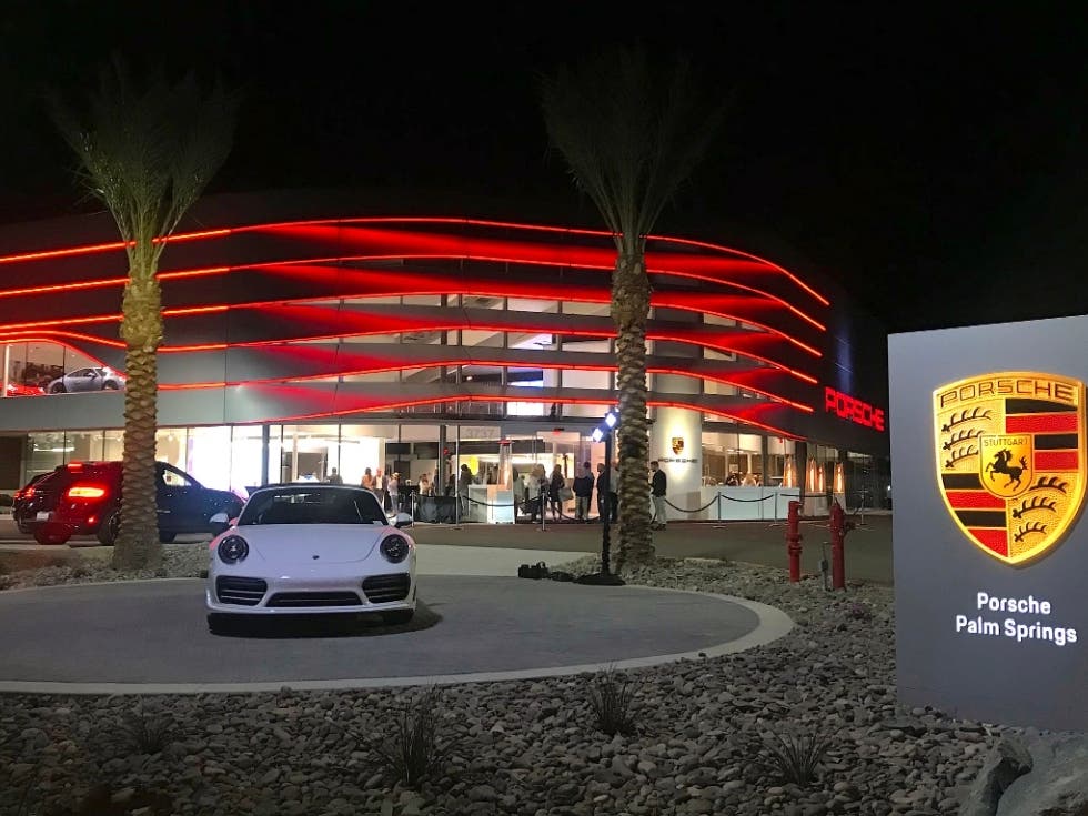 Porsche Palm Springs is located at 3735 E Palm Canyon Dr., Palm Springs.