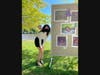 North Babylon students visited the Babylon Town Hall to view their winning pieces of art during a one-day outdoor show.