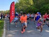 Runners at the start of the JCC Superhero 5K Race.