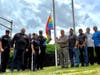 North Bergen Mayor Nick Sacco and the Board of Commissioners raise the Pride Flag in North Bergen on Friday, June 4.