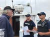 A Coast Guard Sector San Diego inspection team conducts an enhanced underway inspection on a small passenger vessel in the San Diego Bay, July 7, 2021. 