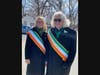 Pictured at right are Councilwoman Bonner (left) with Father Frank Pizzarelli (right), founder and Executive Director of Hope House Ministries in Port Jefferson, who served as a Grand Marshal of the parade.
