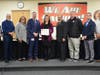 The Sachem Central School District Board of Education recognized Sachem High School North math teacher Wendy Parente was recognized for being accepted as a Master Teacher in the New York State Master Teacher Program.