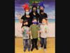 Lucas Lella, Gavin Castagna, and Rudy Anderson stand with Alexis Brotspies, Kruti Ramani, and Laura Roberts after dancing the Samba.