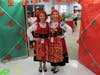 Vanessa Carollo and Catia Bento welcome students on International Day. 