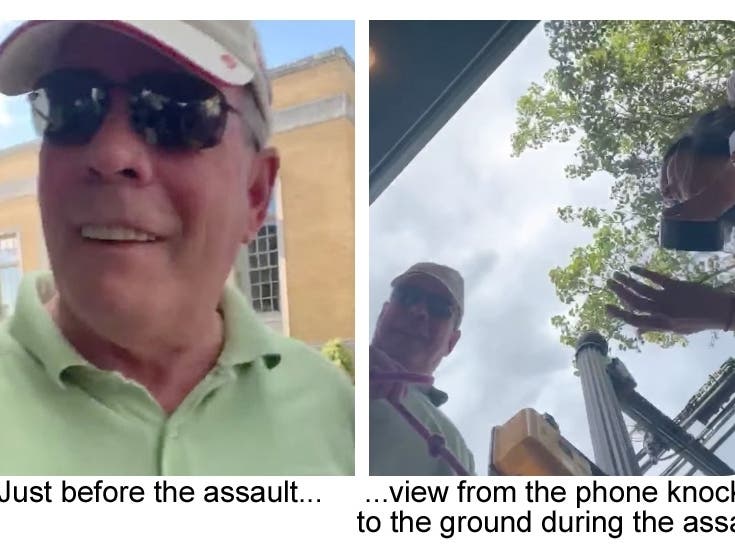 A bystander says “you assaulted her” to which he replied “I did not.” View the video posted to Facebook here: http://bit.ly/2zKX3iY 