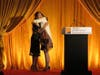 Award winner Shibani Bhattacharyya, MD, gets an embrace from her colleague, surgical nurse Barbara Herrmann