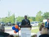 Corey Cooper, executive director of Atlantic Rehabilitation Institute, welcomes the audience