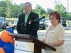 Madison Borough Council Members Carmela Vitale and John Hoover laud the new hospital