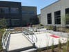 Atlantic Rehabilitation Institute features a therapeutic courtyard, to practice real-world walking