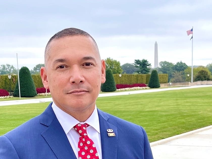 Marine veteran Mark Otto, President/ Executive Director of the United War Veterans Council and combat veteran of the Panama Invasion and Desert Storm, who is emceeing the Town Hall on November 8th.