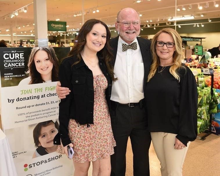 (Left to right – Gigi Ambrosio, Dr. Paul Meyers, and Kim Ambrosio, Gigi’s Mother)