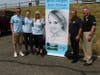 Blue Angel Car Show Organizer Carrie Aronson (Third from left) is joined by (L-R) son Zach, daughter Ashley, Oyster Bay Town Councilman Steve Labriola and State Senator, Steve Rhoads at this year’s event
