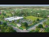 A rendering offers an aerial view of Community Day School’s new campus
