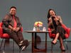 Nate Jacobs (left) and Danielle Moné Truitt during the artist master class